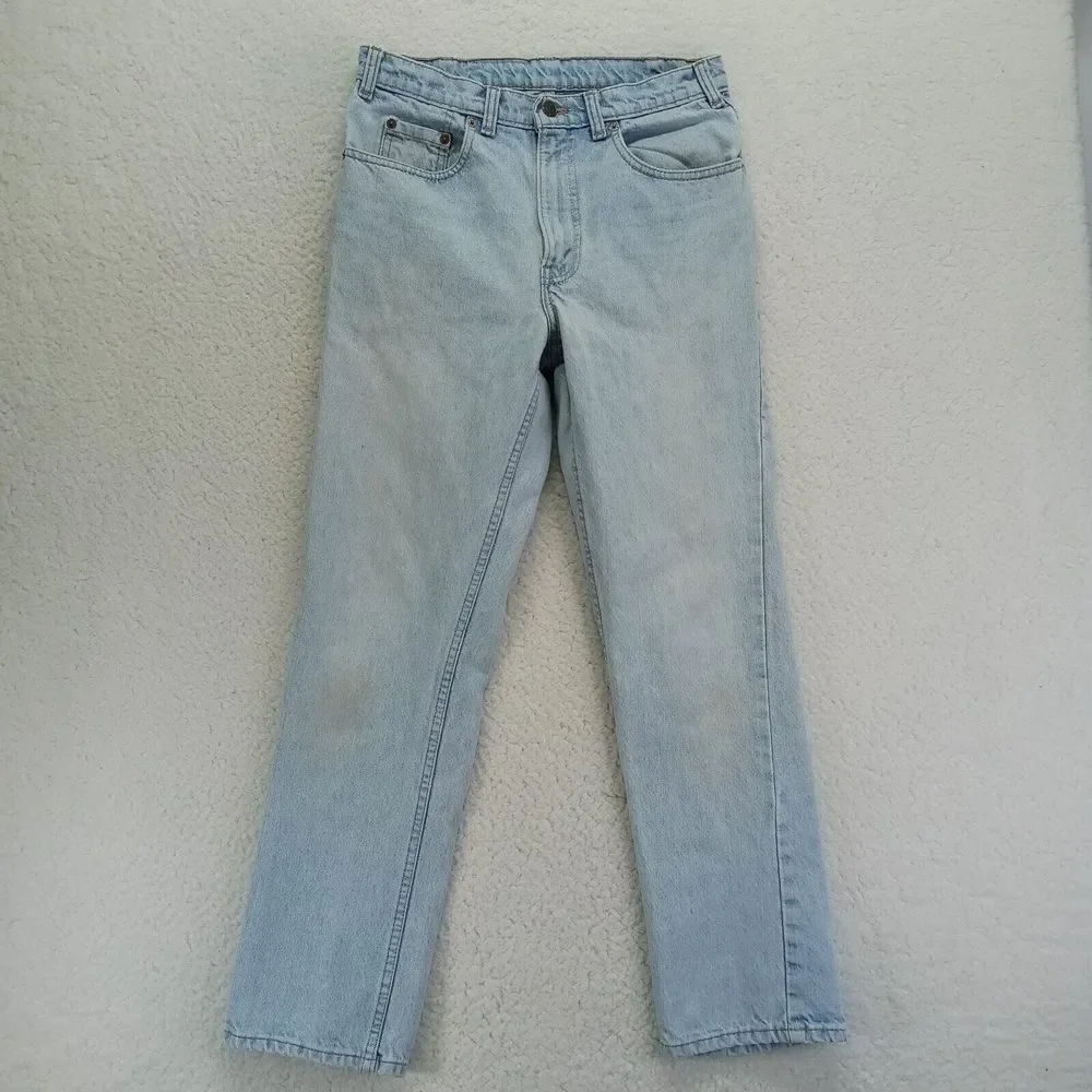VTG Levis 516 Jeans 33x30 (31x29 actual) Faded Denim‎ Slim Straight
